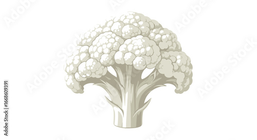 Single Head of Cauliflower.