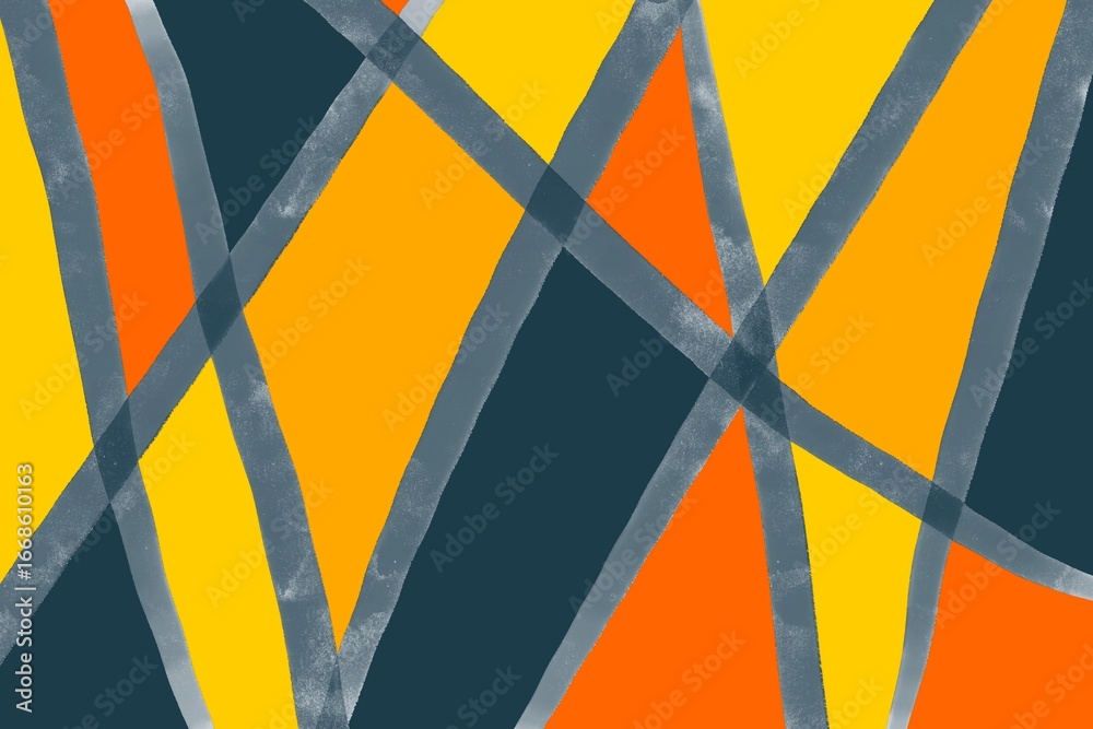 custom made wallpaper toronto digitalColorful abstract design featuring intersecting lines and vibrant shapes on a textured background