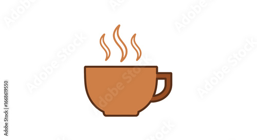A warm cup of coffee with steam rising, perfect for a cozy morning or a relaxing break