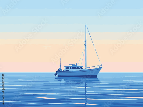 boat on the sea