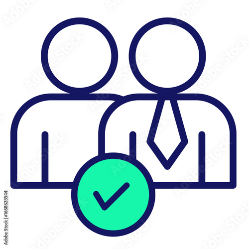 Team Collaboration  Icon Element For Design