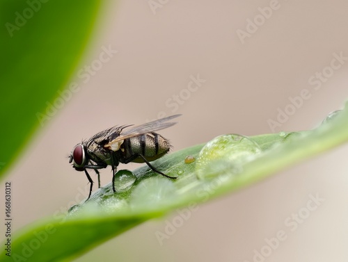 fly on leaf