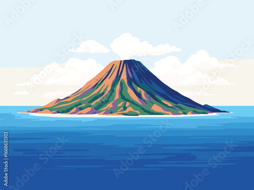 Volcano Eruption Landscape