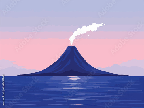 Volcano Eruption Landscape