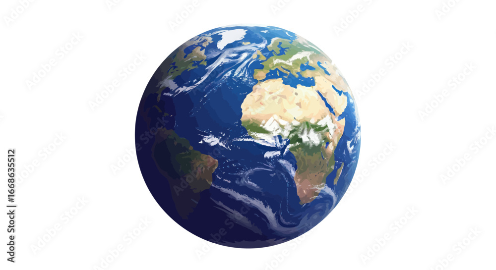 Fototapeta premium Detailed Image of Planet Earth.