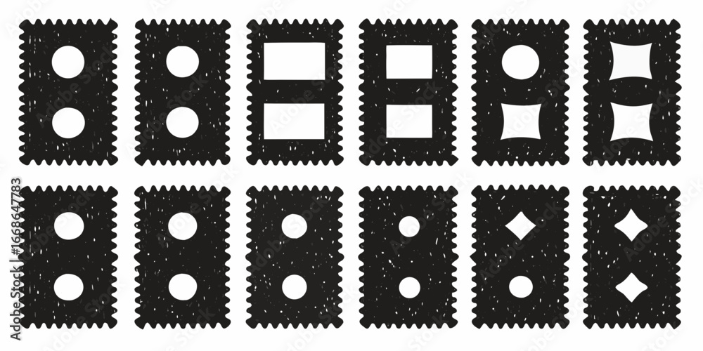 Obraz premium Set of Decorative Crackers or Biscuits with Different Shapes