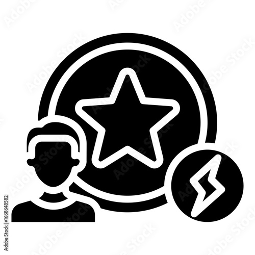 Clean Energy Incentives Glyph Black Silhouette Icon Design Vector - Government incentives and policies supporting clean energy adoption for a sustainable future