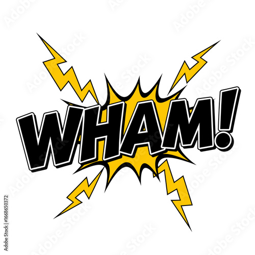 Comic Book Style "WHAM!" Exclamation