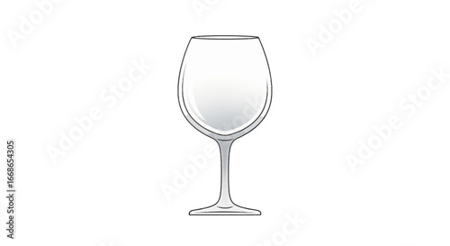 A clear, empty brandy snifter glass, perfect for savoring fine spirits or as a decorative element, presented on a clean white background