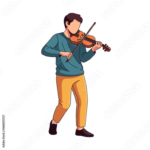 Man playing violin.
