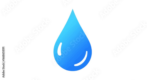 A symbolic illustration of water conservation featuring a droplet to raise awareness and educate on its importance in our lives