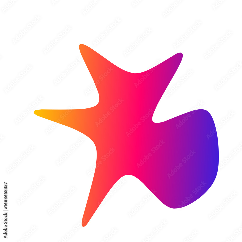 Obraz premium red star on white background