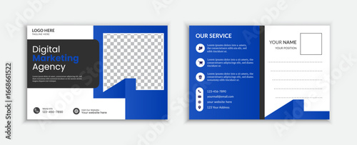 Digital Marketing Postcard Design | Modern Business Advertising Template