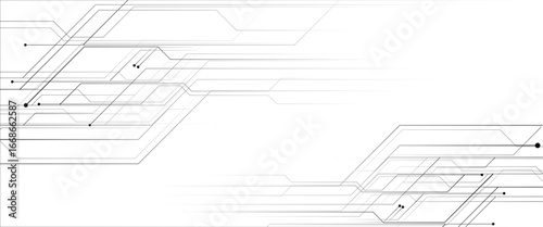 Vector abstract digital technology with line digital technological for web banner background