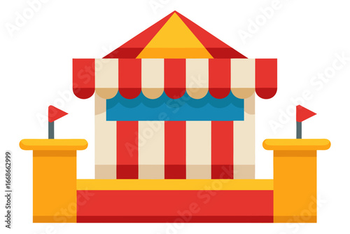 circus tent vector illustration