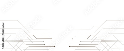 Vector digital technology background concept with technology line circuit board background technology