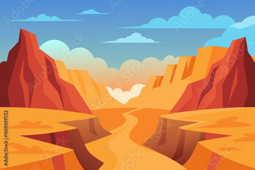 landscape with mountains