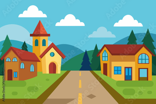 vector illustration of a house