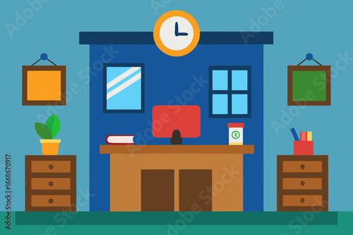 vector illustration of living room