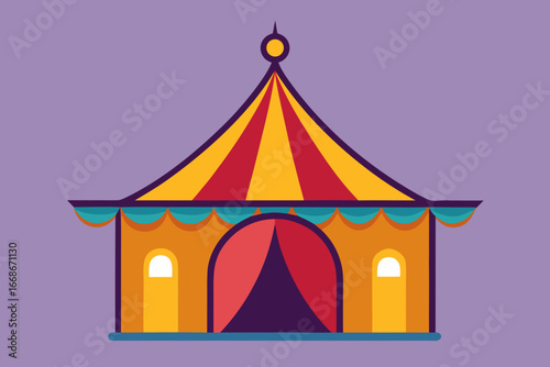 circus tent vector illustration