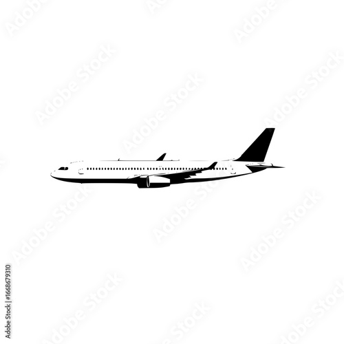 vector illustration of airplane