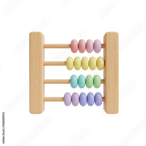 abacus isolated on white background