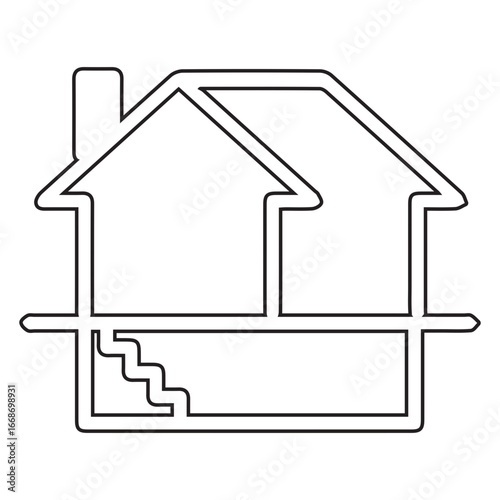 Basement line icon