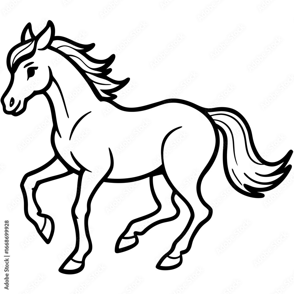 Obraz premium Galloping Horse Vector