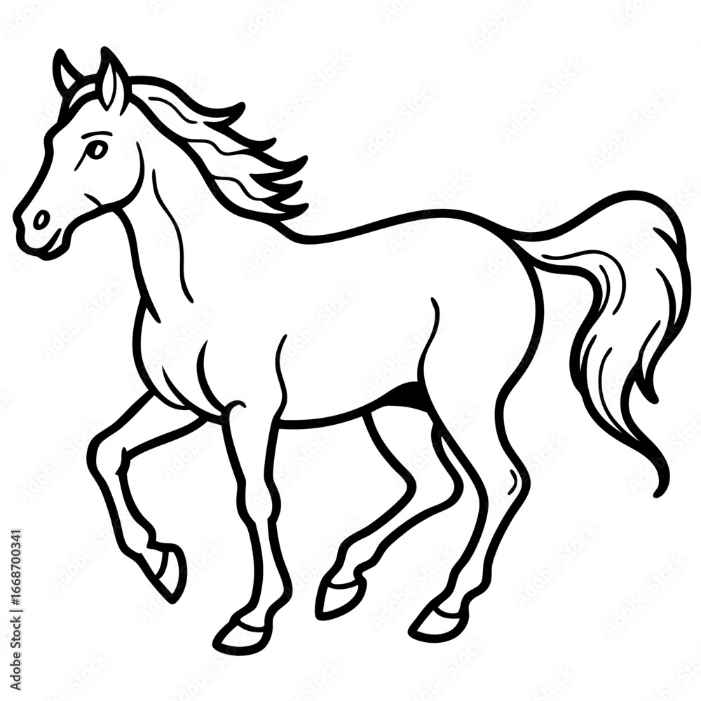 Running Horse Vector Running Horse Vector