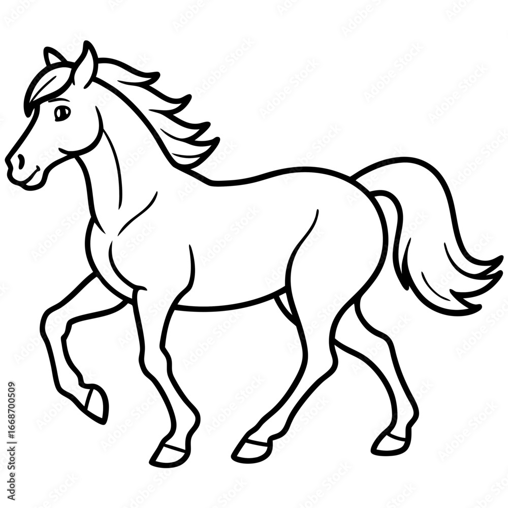 Running Horse Vector Running Horse Vector