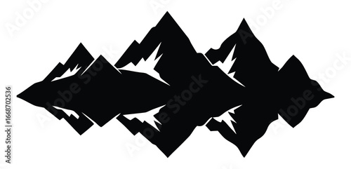 silhouette of mountains reflected in calm water scenic landscape nature view
