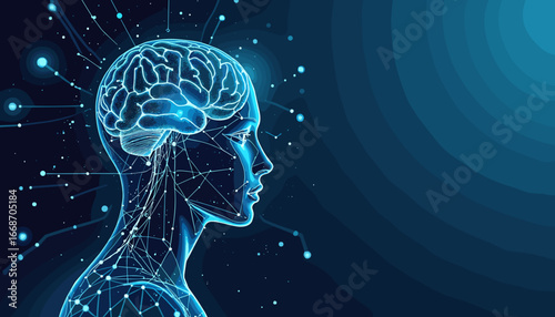 futuristic technology, AI graphics, digital brain, artificial intelligence design, cyber world, glowing butterfly illustration, neon technology, virtual reality, sci-fi background, glowing circuit des