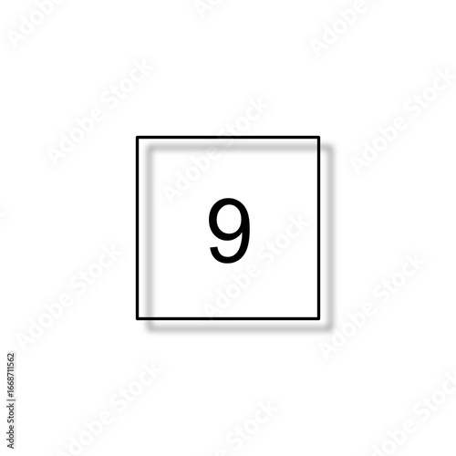 Free Download Number 9  in black circle isolated on white background  - GFXLoad