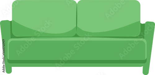 Green Sofa Illustration
