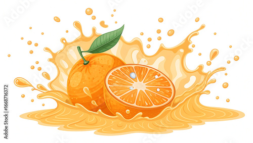 orange juice splash