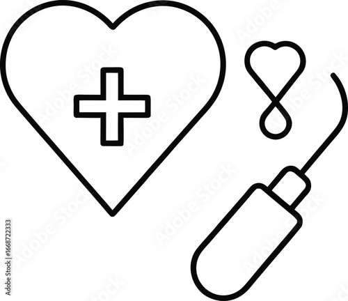 Medical healthcare hospital icons silhouette isolated on white background