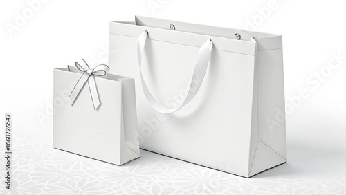white shopping bag