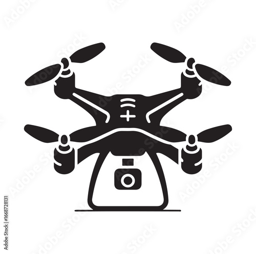 Drone silhouette vector D99