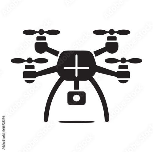 Drone silhouette vector D99