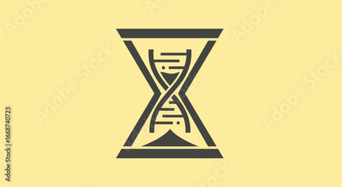 Time and Genetics DNA Hourglass.