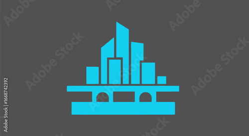 Modern City Skyline with Infrastructure.