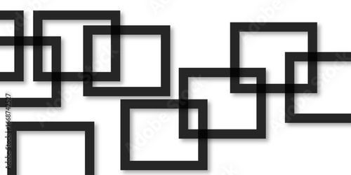 Abstract black lines on white background. luxury white geometric random lines with pattern. Modern white transparent material in triangle and squares shapes. abstract background vector illustration.