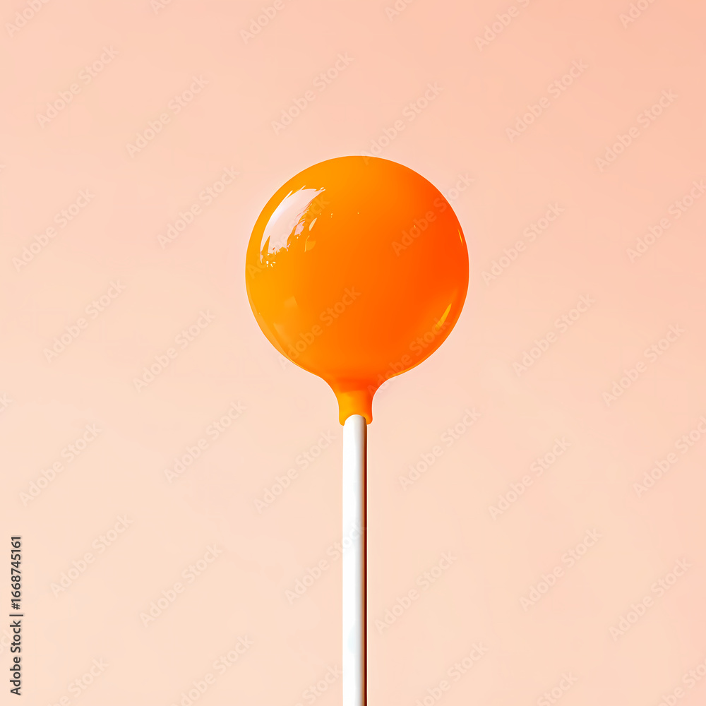 custom made wallpaper toronto digitalorange lollipop on orange background	