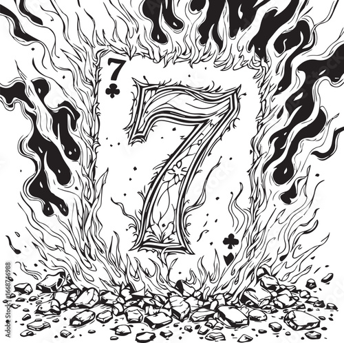 “The Card That Burned Without Folding” (or) “Seven Flames, One Fate”