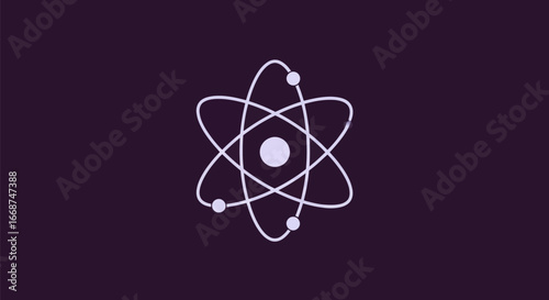Simple Atomic Model Diagram.