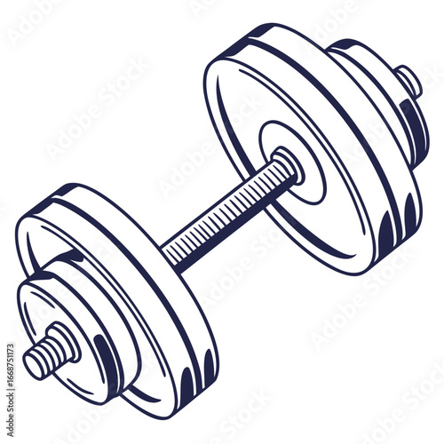 set of dumbbell
