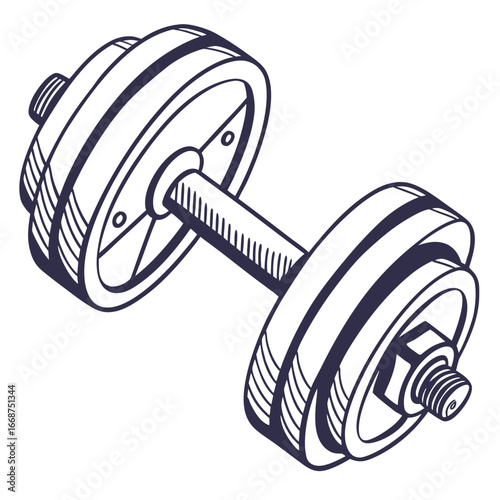 set of dumbbell