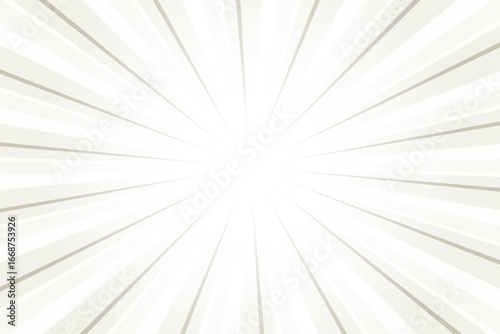 Revere Pewter HC-172 gray background with white sun ray. Pattern of starburst. Abstract texture with light of sunburst. Radial beam of sunlight. Retro background with flash. Design of sunbeams. Vector