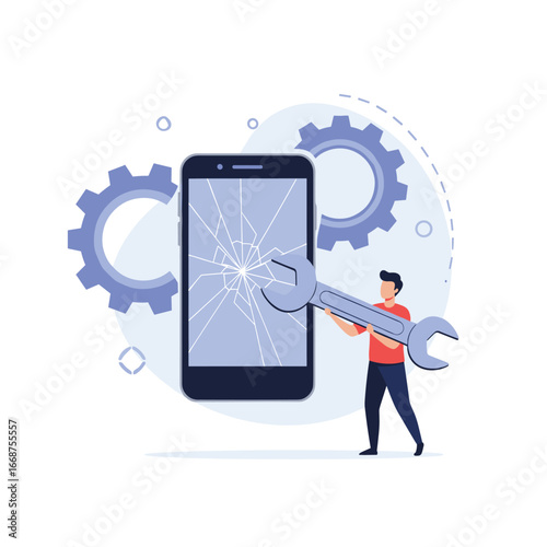 Smartphone repair service offering expert technical assistance for device solutions