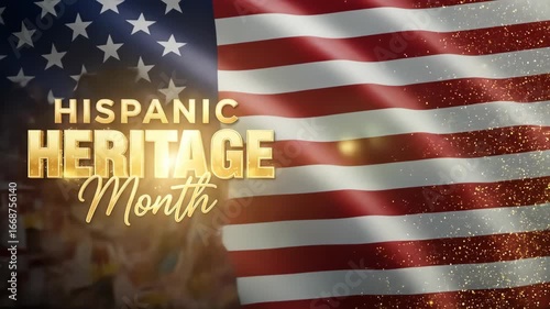 Remembering Patriot Day with waving American flag, a somber and patriotic memorial, ideal for respectful tributes and commemorations